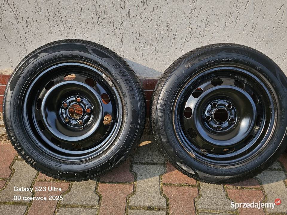 Koła stalowe z oponami volkswagena 5x100 et 38 dolnośląskie Syców