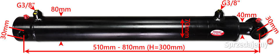 SIŁOWNIK HYDRAULICZNY SMT1G 70x40 SKOK 300 2STR kujawsko-pomorskie