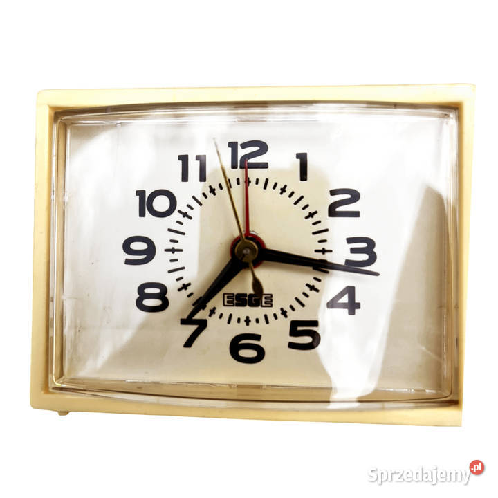 Modernistyczny budzik elektryczny ESGE Niemcy Warszawa