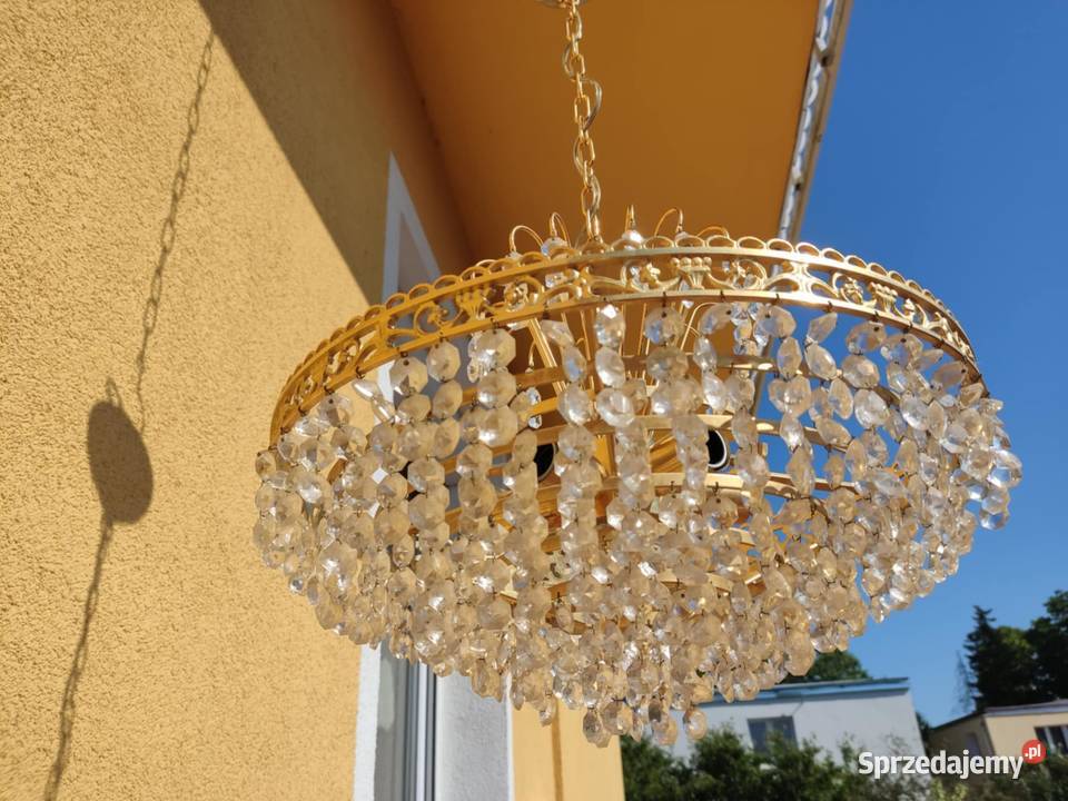 mosiężny żyrandol kaskadowy Gorzów Wielkopolski sprzedam