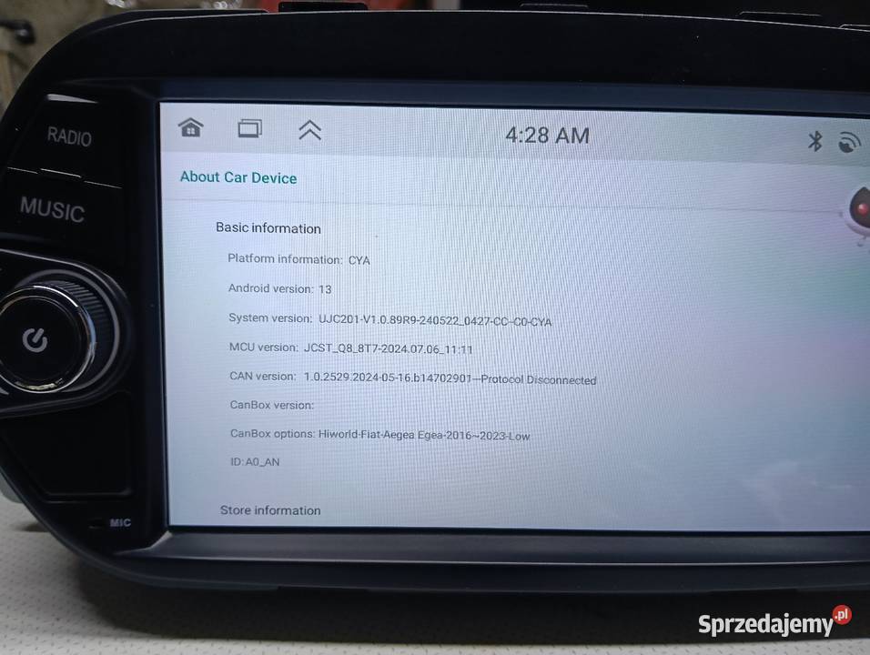 Radio android nawigacja GPS fiat Tipo 2015 Nawigacje GPS