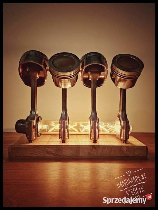 Lampa stołowa z części samochodowych audi Bytom