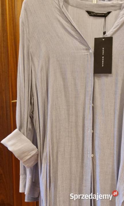 Długa sukienka koszulowa nowa z metką Zara XL Lublin