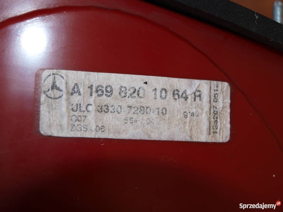 Mercedes A klasa Avantgarde lampa prawa tył 2004 Kalisz