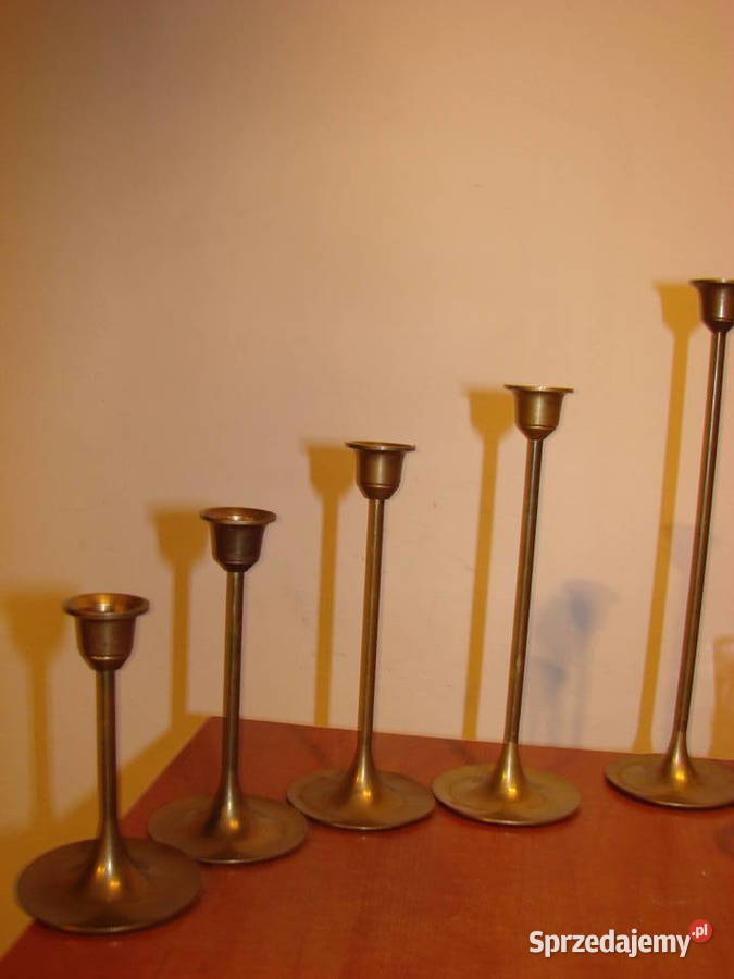 mosiężny świecznik 5 pomorskie