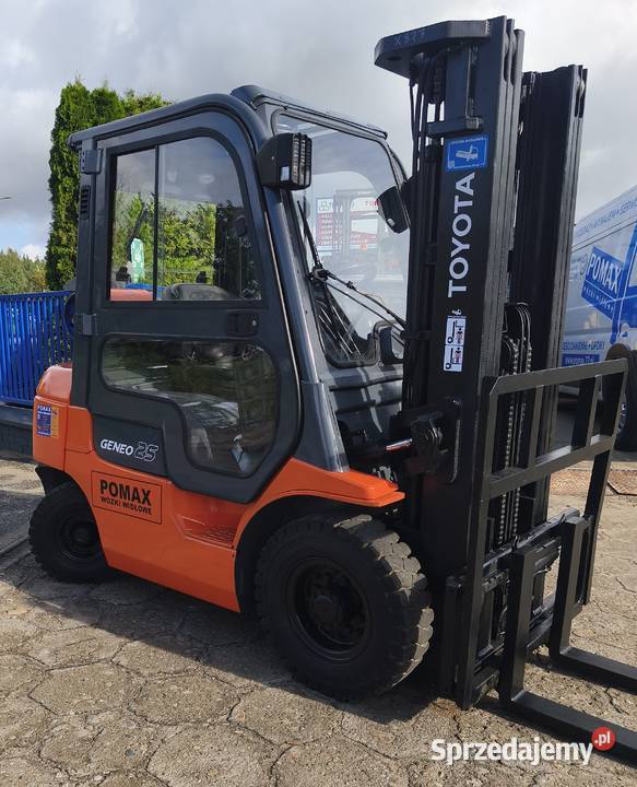 Wózek widłowy Toyota 7FGF25 LPG 25 T Triplex 47 Toyota Oborniki
