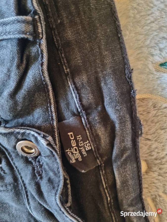 Spodnie damskie jeansowe niebieski Moda i Styl Lwówek