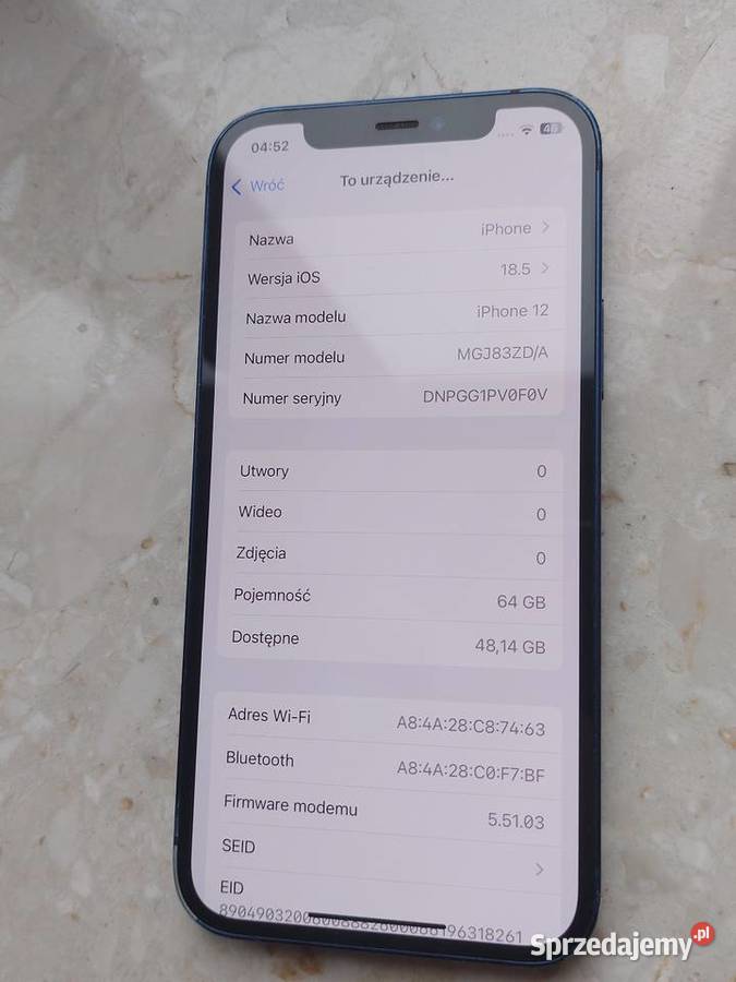 iPhone 12 64GB 92 Idealny Stan Apple / iPhone Warszawa