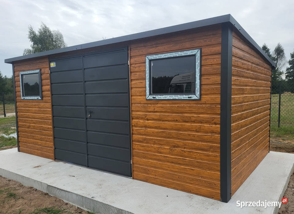 Domek Ogrodowy drewnopodobny spad na tył CAŁA Budowa Opole