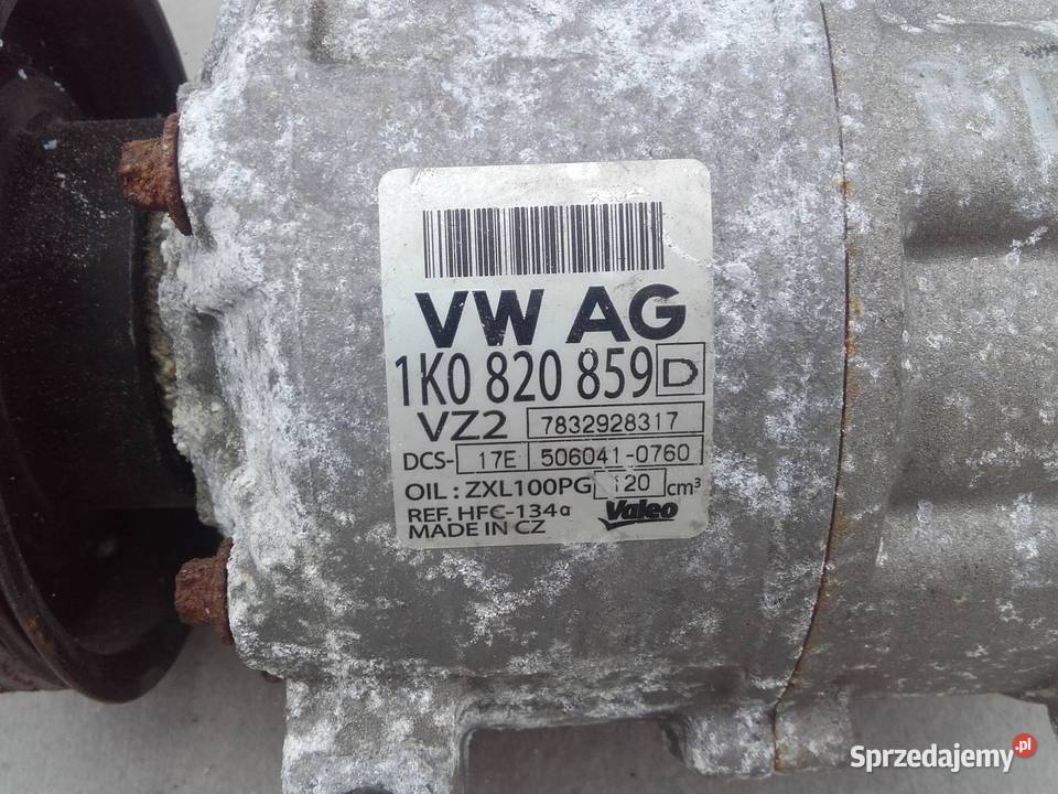 Volkswagen OE 1K0820803D kompresor klimatyzacji Motoryzacja Łódź