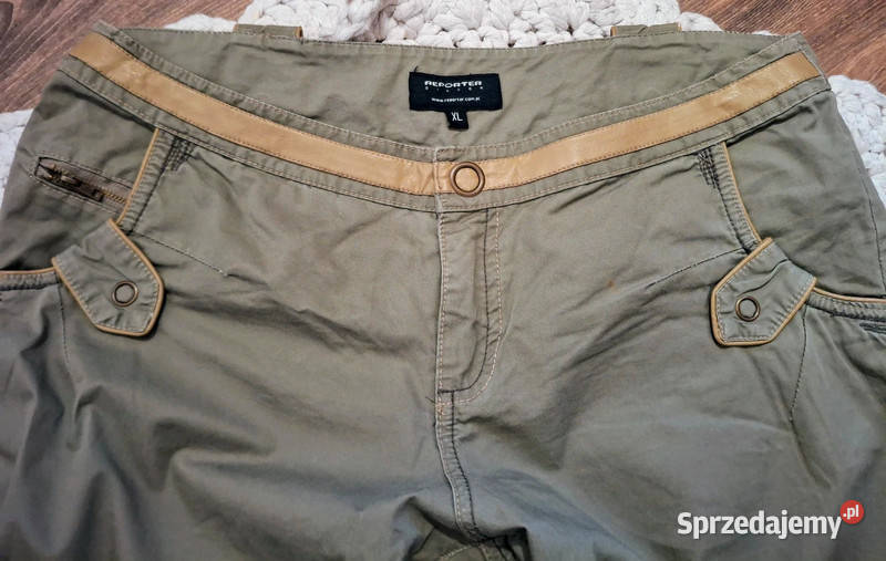 Spodenki damskie vintage Reporter bojówki kolor Zielona Góra sprzedam