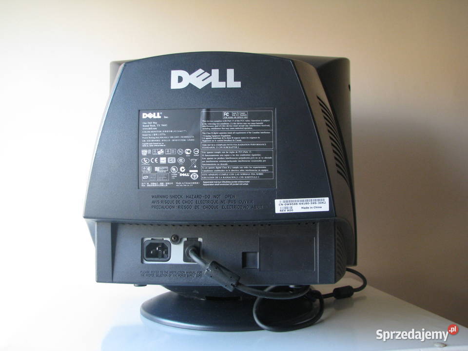 Monitor do komputera kineskopowy Dell 17 model Monitory i projektory Brzegi