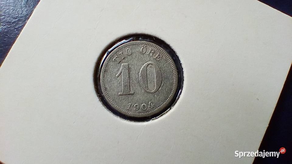 Stare monety 10 ore 1904 Szwecja srebro sprzedam