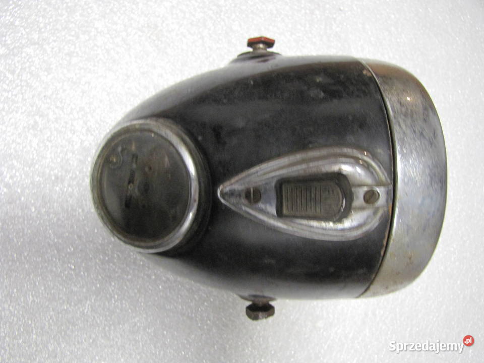 Lampa przód Csepel Danuvia stacyjka szkło ramka Rzepin Drugi