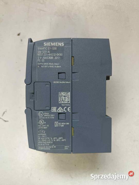 Siemens moduł analogowy SM 1231 AI 6ES7 Bratoszewice