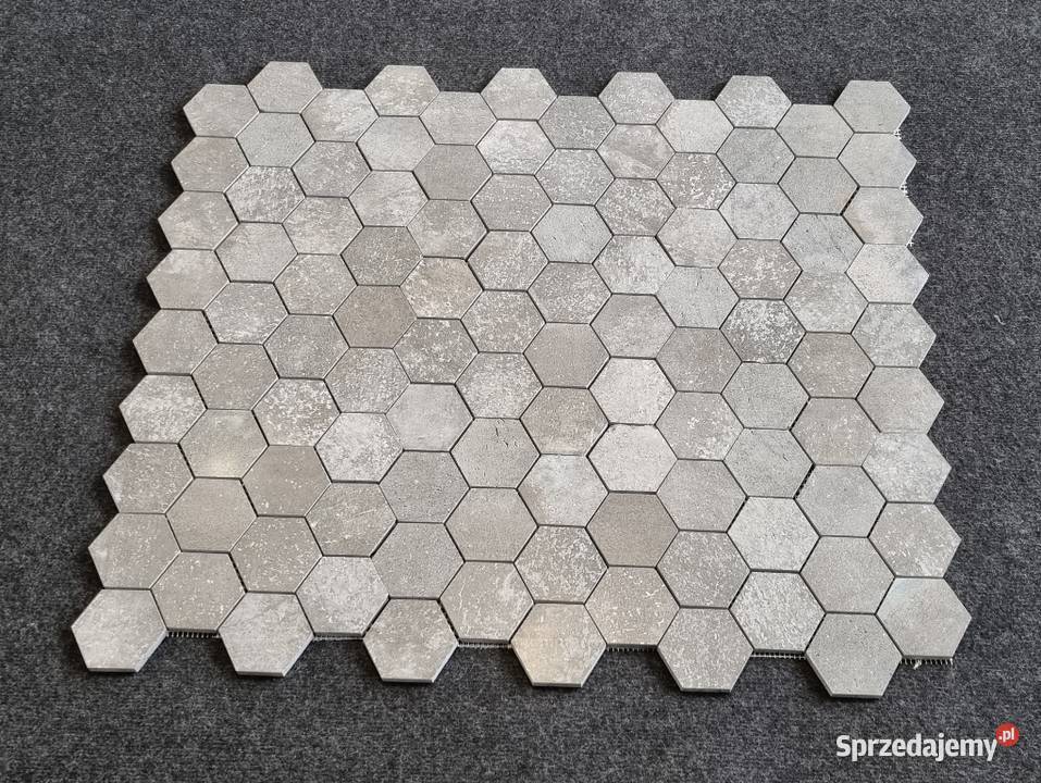 MOZAIKA MARMUROWA BLACK LAVA HEXAGON MATOWA dolnośląskie Bielawa