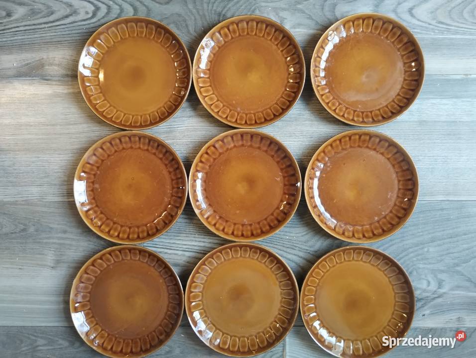 Talerzyki deserowe Tułowice porcelit talerze 9 Strzelce Opolskie