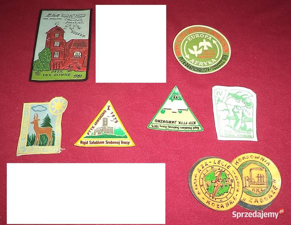Naszywka odznaka PTTK 9 sztuk Piekary Śląskie