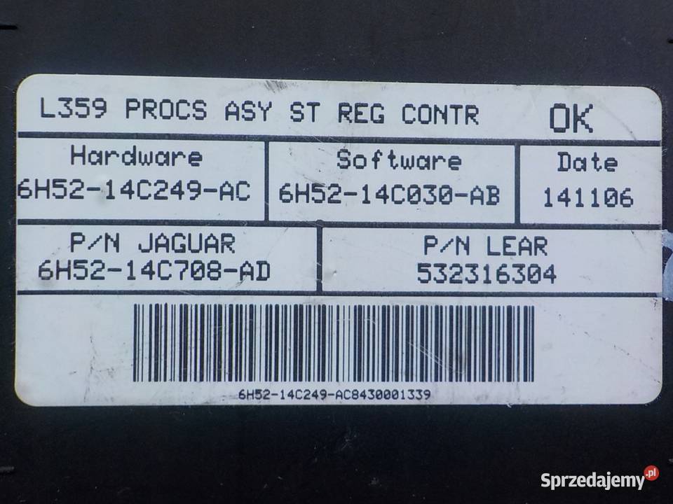 LAND ROVER FREELANDER II 22 TD4 07r sterownik Suków