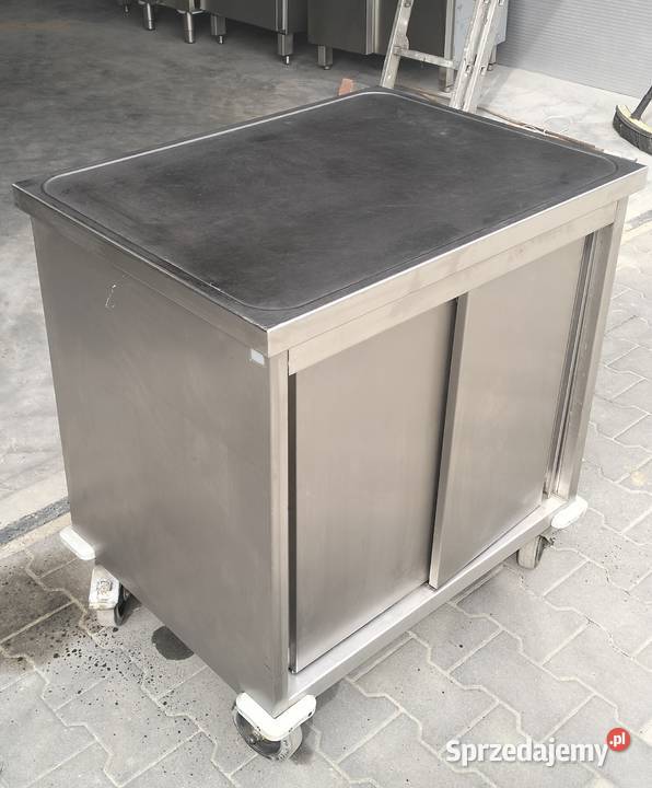 Stół gastronomiczny jezdny 80x60x85 wielkopolskie Słupia Kapitulna