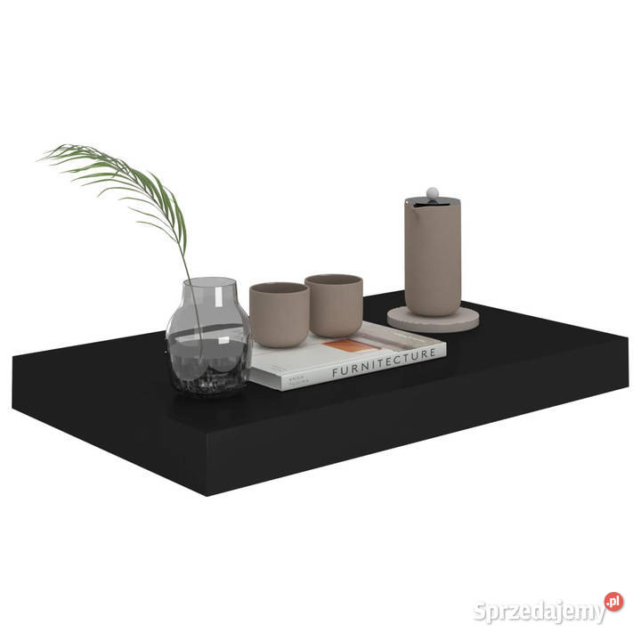 Półki ścienne 4 czarne 40x23x38 MDF WM323828 Warszawa