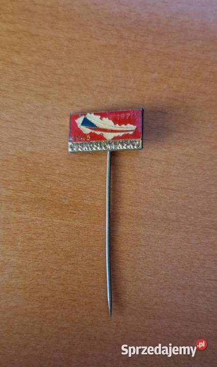 Ceskoslovensko 19451970 25lecie przypinkapin mazowieckie Warszawa