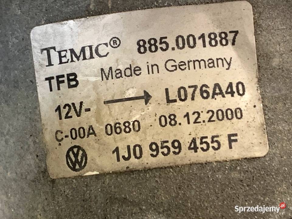 WENTYLATOR CHŁODNICY VW BORA I 19 115 1J0959455F podkarpackie