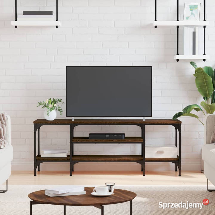 Szafka pod telewizor brązowy dąb 121x35x45 Warszawa