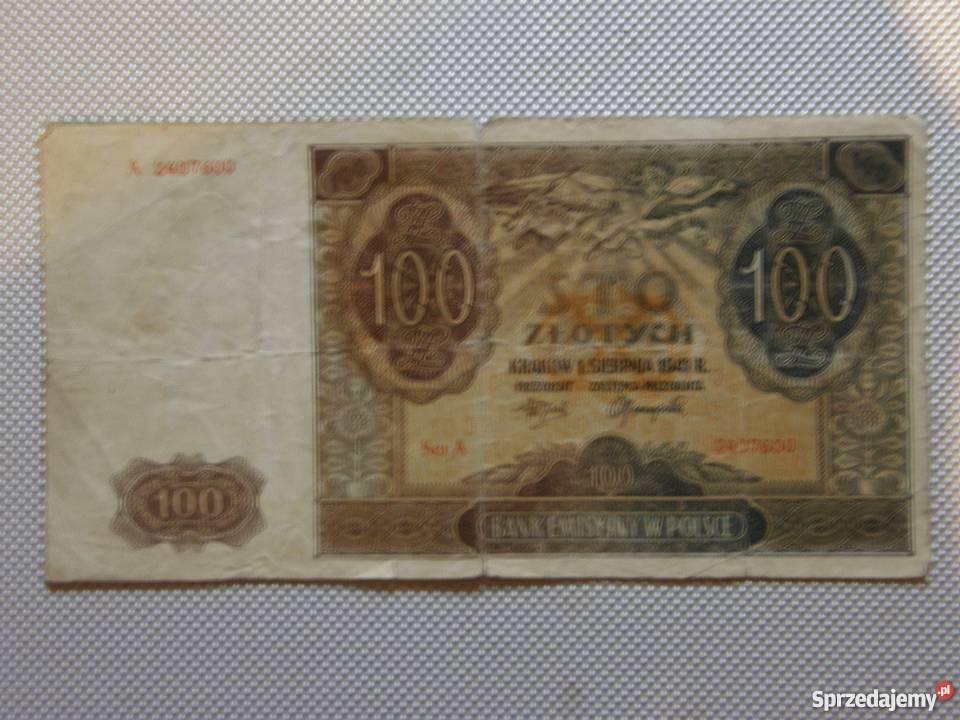banknoty PRL i wojenne Warszawa