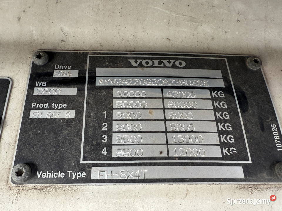 Volvo FH 16850 CIAGNIK 8X4 160 TONOWY Warszawa