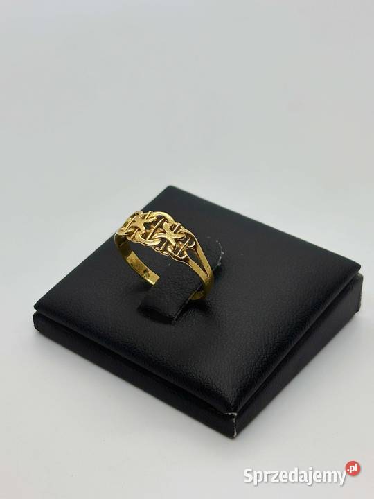 Złoty pierścionek pr 750 191g Rozmiar 12 złoto Elbląg