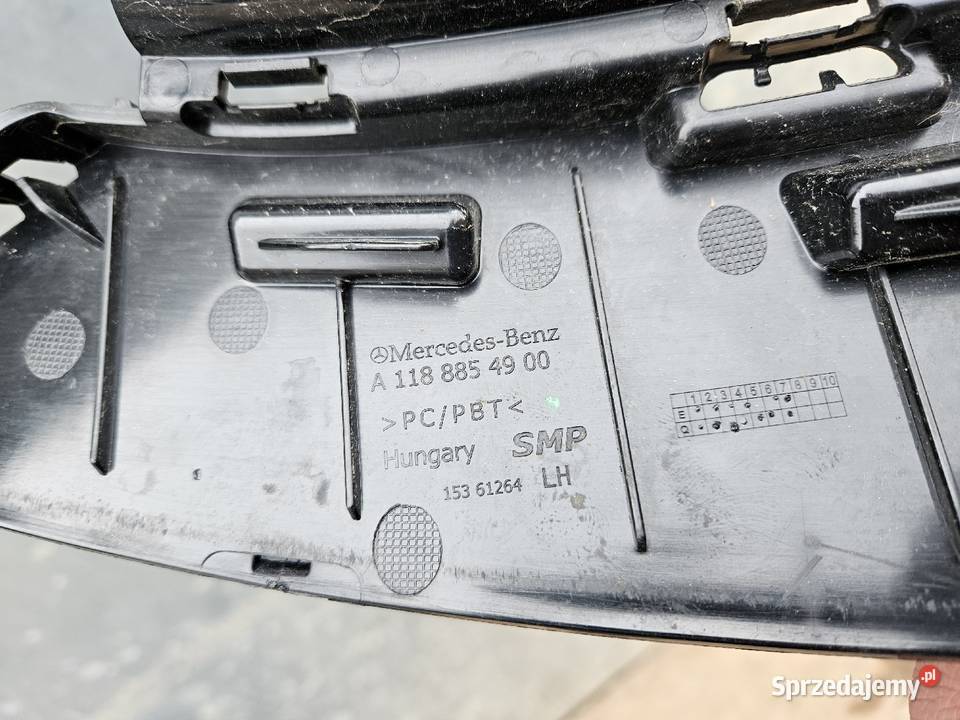 MERCEDES CLA W118 ŚLIZG LEWY ZDERZAKA PRZÓD wielkopolskie Międzychód