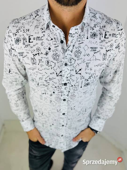 GIOVANNI PERA Koszula męska K018 Einstein biała Ostrów Wielkopolski