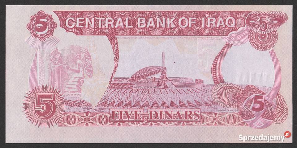 IRAK 5 DINARÓW 1992 SADDAM UNC Numizmatyka Łódź