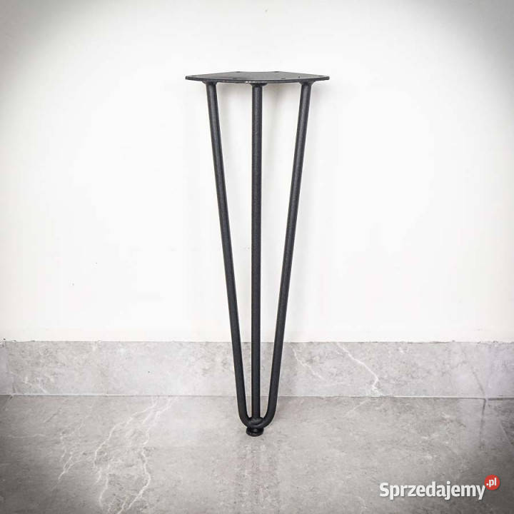 Noga HAIRPIN z pręta potrójna 40 CZARNA Chmielnik