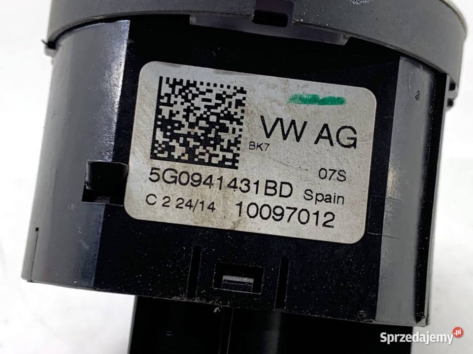 WŁĄCZNIK ŚWIATEŁ VW GOLF VII PRZYCISK Włączniki, sterowniki