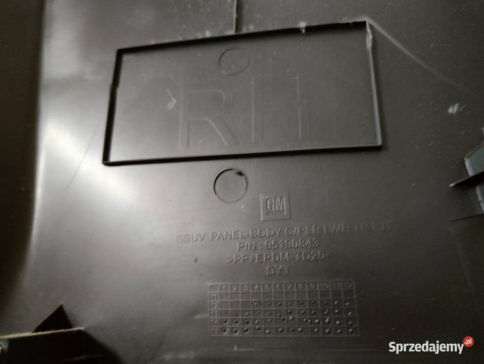 Osłona Słupka B Środkowego Prawa Opel Mokka X Pleszew