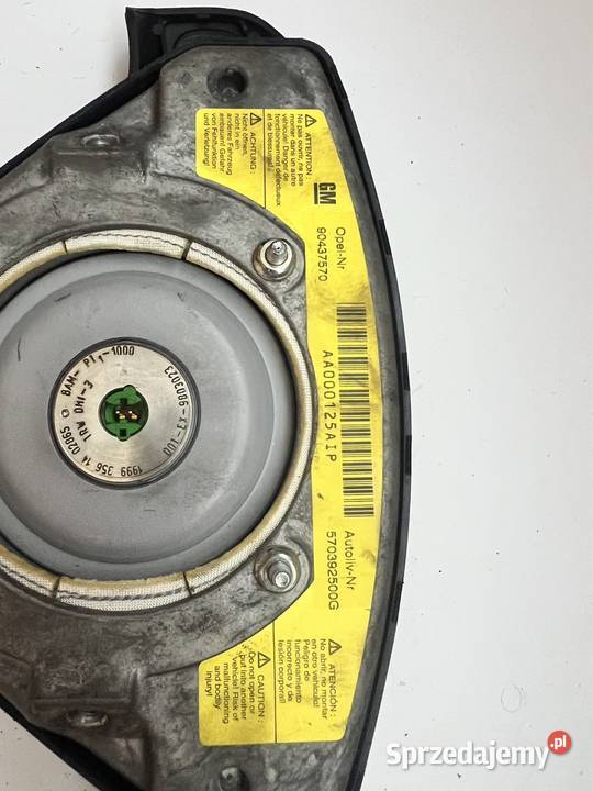 Poduszka powietrzna AIRBAG Opel Zafira A osobowe Części samochodowe wielkopolskie Ostrzeszów