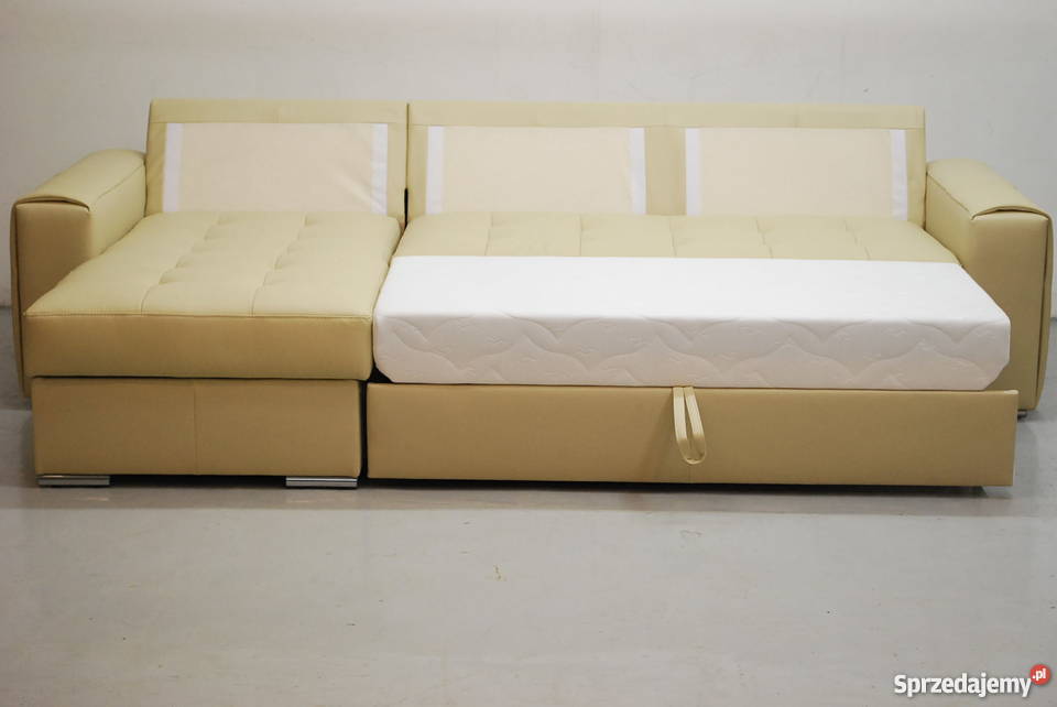 beżowy SKÓRA NATURALNA NAROŻNIK Z FSPANIA 10006 wielkopolskie Poznań