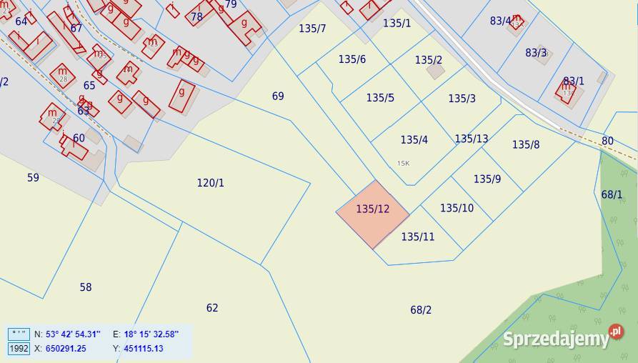 Działka budowlana Bory Tucholskie