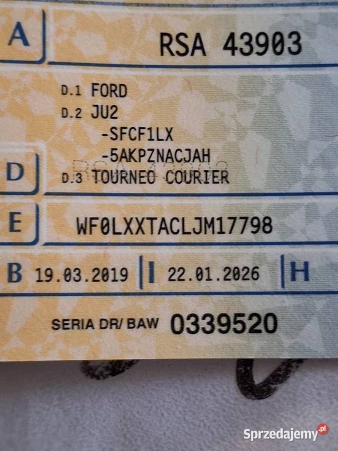 Ford courier podkarpackie Sanok