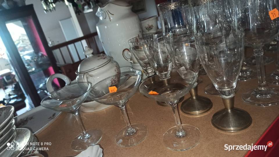 Kieliszek na cynowej nóżce
Szlif w gwiazdki Gdańsk