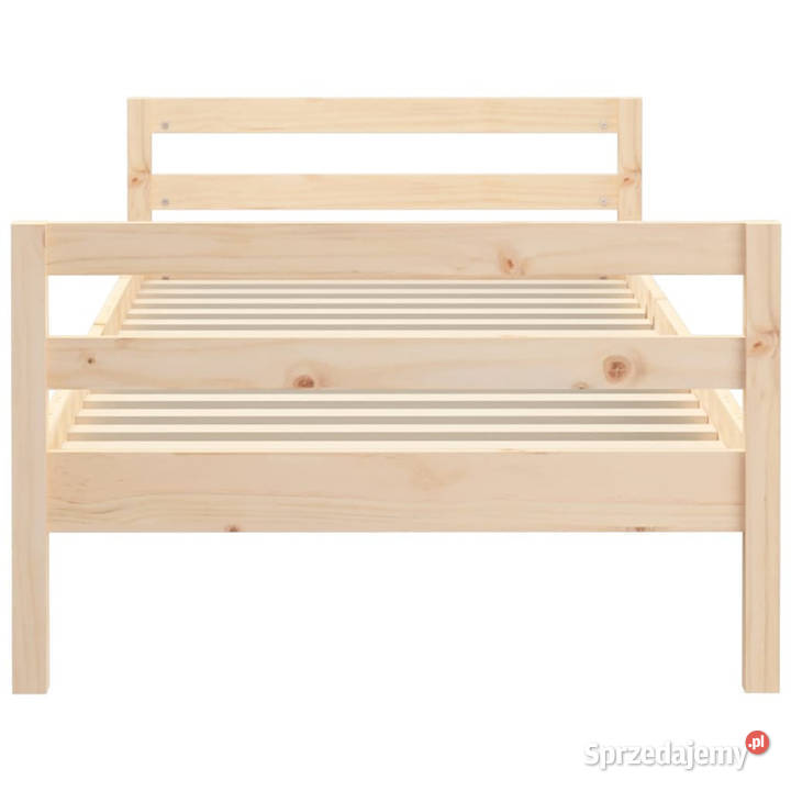 Łóżko bez materaca lite drewno sosnowe 80x200 205cm mazowieckie Warszawa