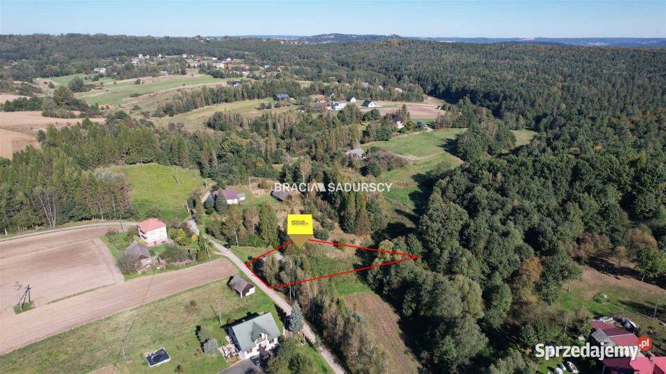 sprzedaży działki Poręba Żegoty 1600m2 kanalizacja
