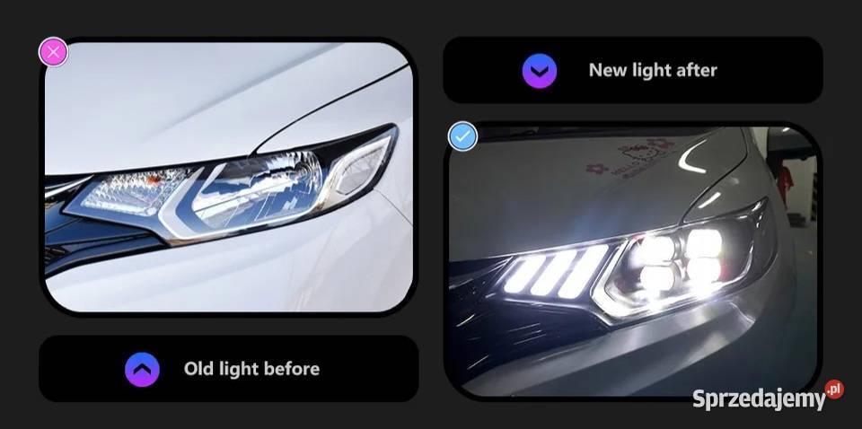 NOWE lampy przednie lampa przód Honda Jazz III osobowe Lampy przednie łódzkie sprzedam