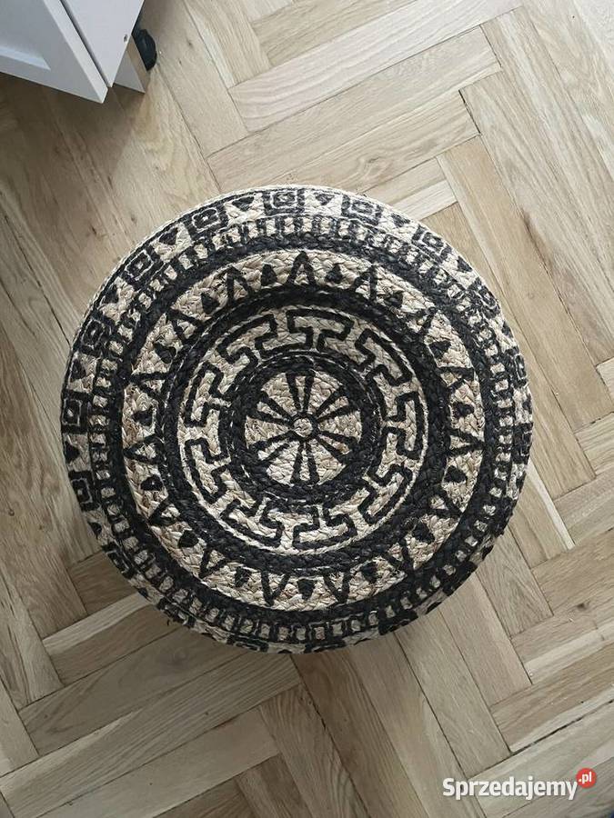 Puf z trawy morskiej Boho Wzory azteckie Warszawa