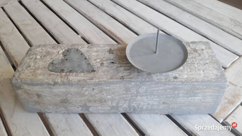 Świecznik drewniany mazowieckie Otwock