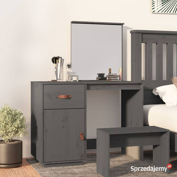 Toaletka szara 95x50x134 lite drewno sosnowe Warszawa sprzedam