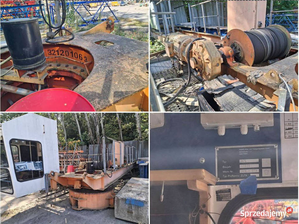 Syndyk sprzeda 4 żurawie wieżowe Kraków sprzedam