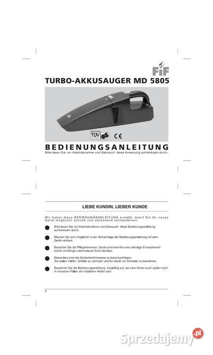 Odkurzacz FiF Medion MD 5805 Tarnowo Podgórne